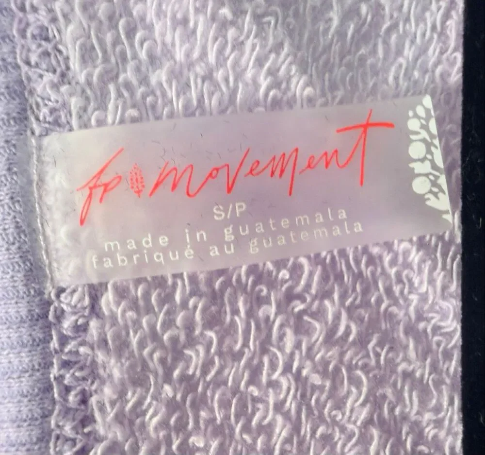 FP Movement by Free People Sweatshirt Top/Tunic Lilac Size Medium